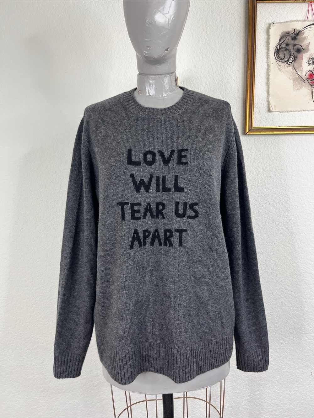 Bella Freud Love Will Tear Us Apart Cashmere Blend Sweater